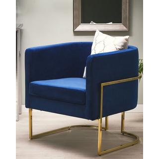 Beliani Fauteuil en Velours Glamour SIRKKA  
