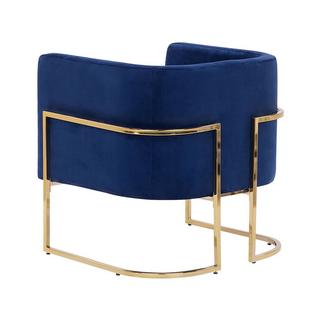 Beliani Fauteuil en Velours Glamour SIRKKA  