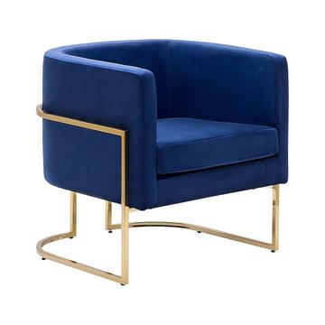 Fauteuil en Velours Moderne SIRKKA