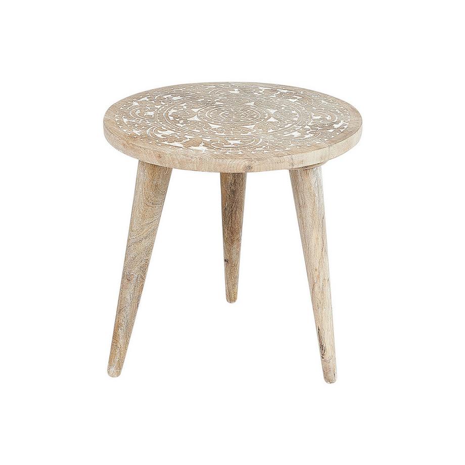 Beliani Set di 2 tavolini en Legno di mango Rustico UDAY  