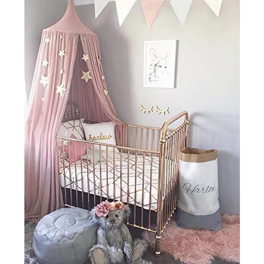 Activity-board Baldacchino per culla Cielo letto Bambini Letto bambino Cotone Zanzariera sospesa  