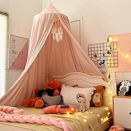 Activity-board Baldacchino per culla Cielo letto Bambini Letto bambino Cotone Zanzariera sospesa  