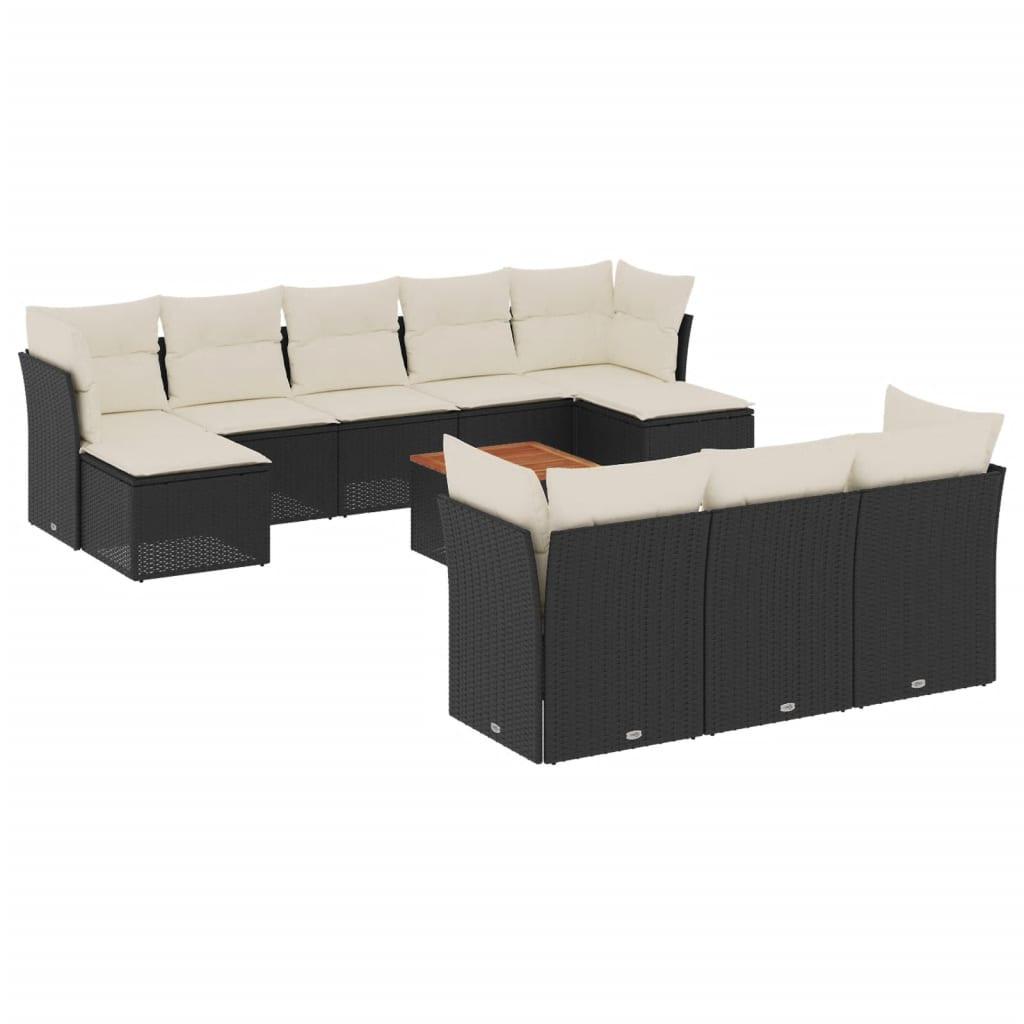 VidaXL set divano da giardino Polirattan  