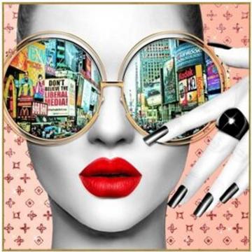 Tableau encadré Times Square View 80x80