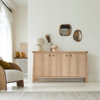 Tikamoon  Credenza in legno di quercia massello 180 cm Volute 