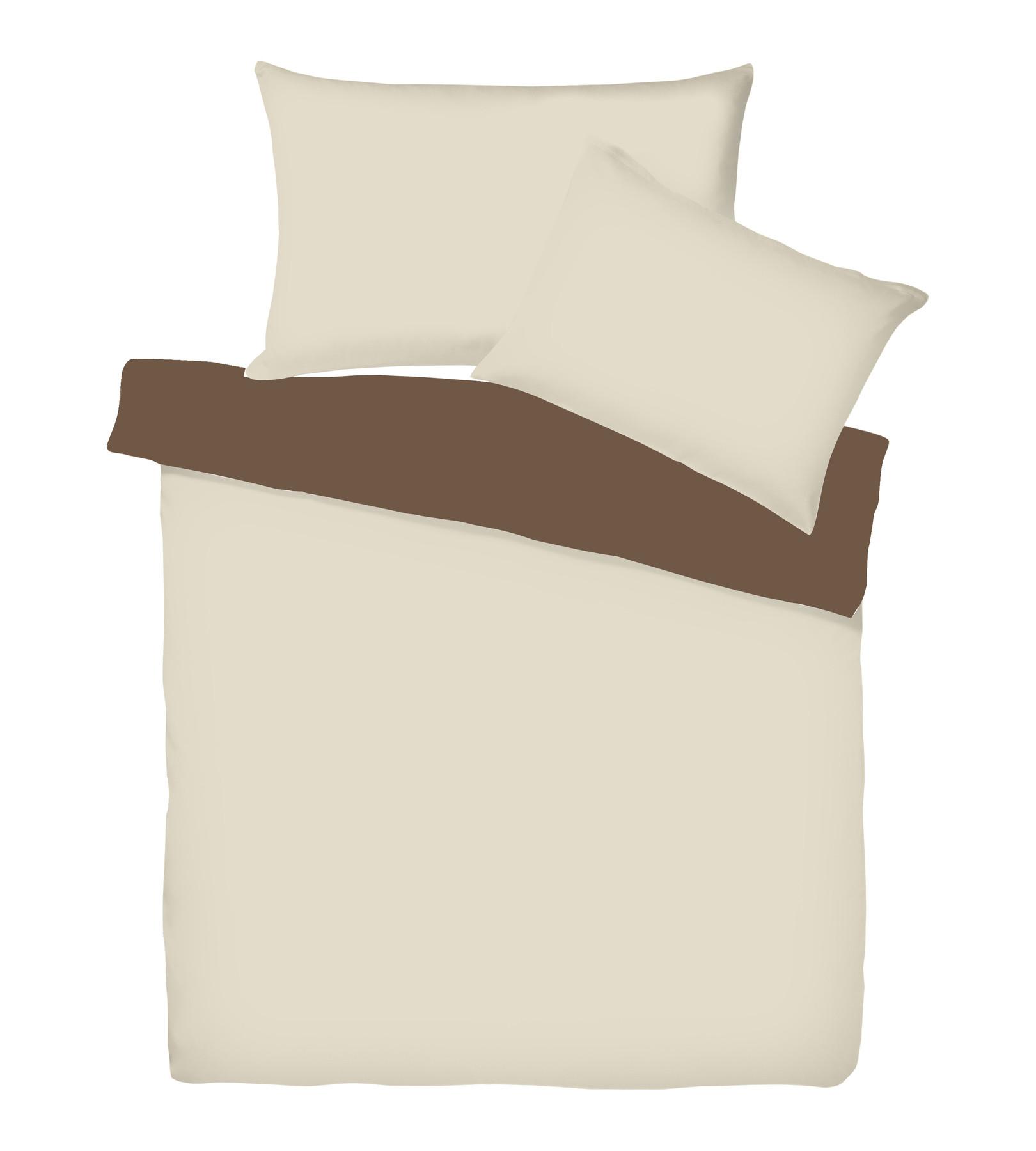 Living Home Uni Satin Doubleface Taie de duvet  