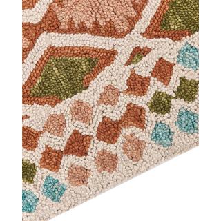 Beliani Tapis en Laine Boho ERMENEK  