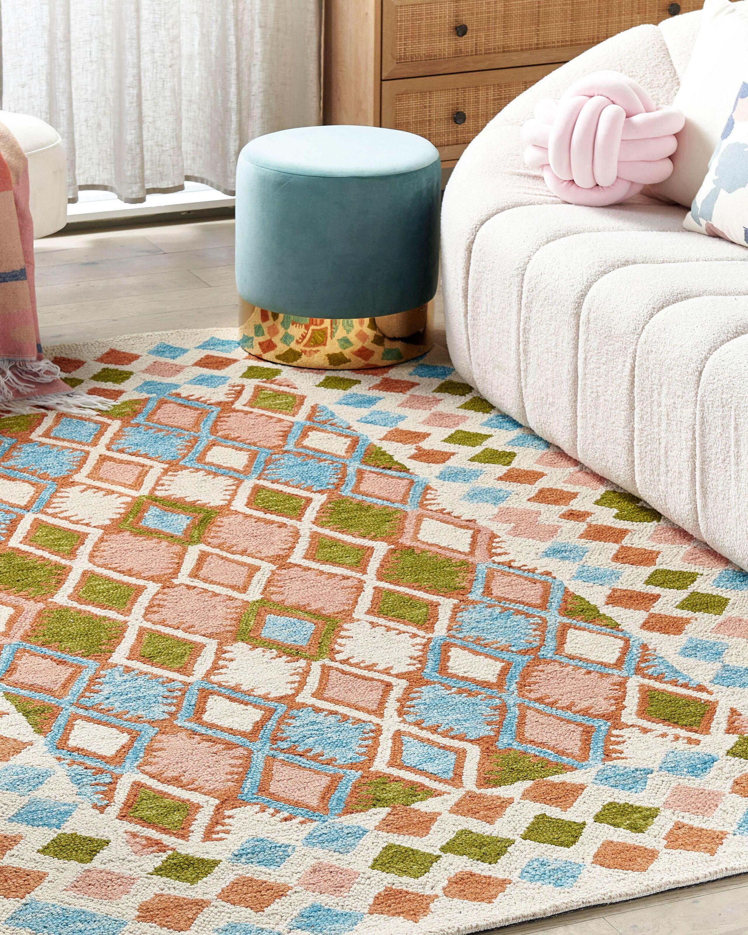 Beliani Tapis en Laine Boho ERMENEK  