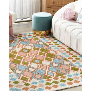 Beliani Tapis en Laine Boho ERMENEK  