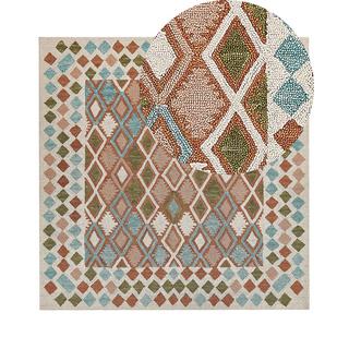 Beliani Tapis en Laine Boho ERMENEK  