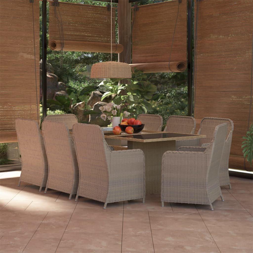 VidaXL Garten essgruppe poly-rattan  