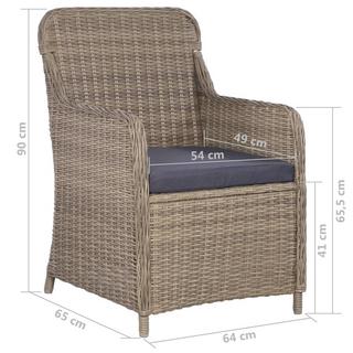 VidaXL Garten essgruppe poly-rattan  