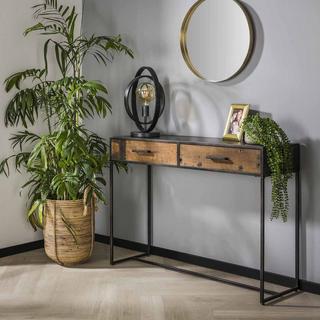 mutoni Table console mélange de bois dur robuste  