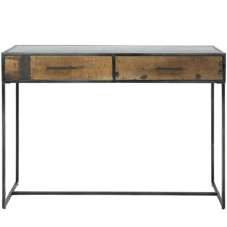 mutoni Table console mélange de bois dur robuste  