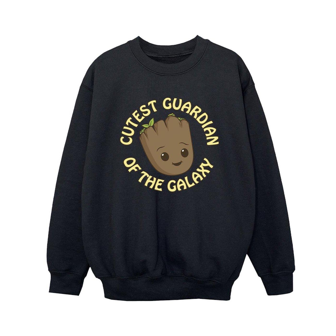Image of I Am Groot Cutest Guardian Sweatshirt Unisex Schwarz 128
