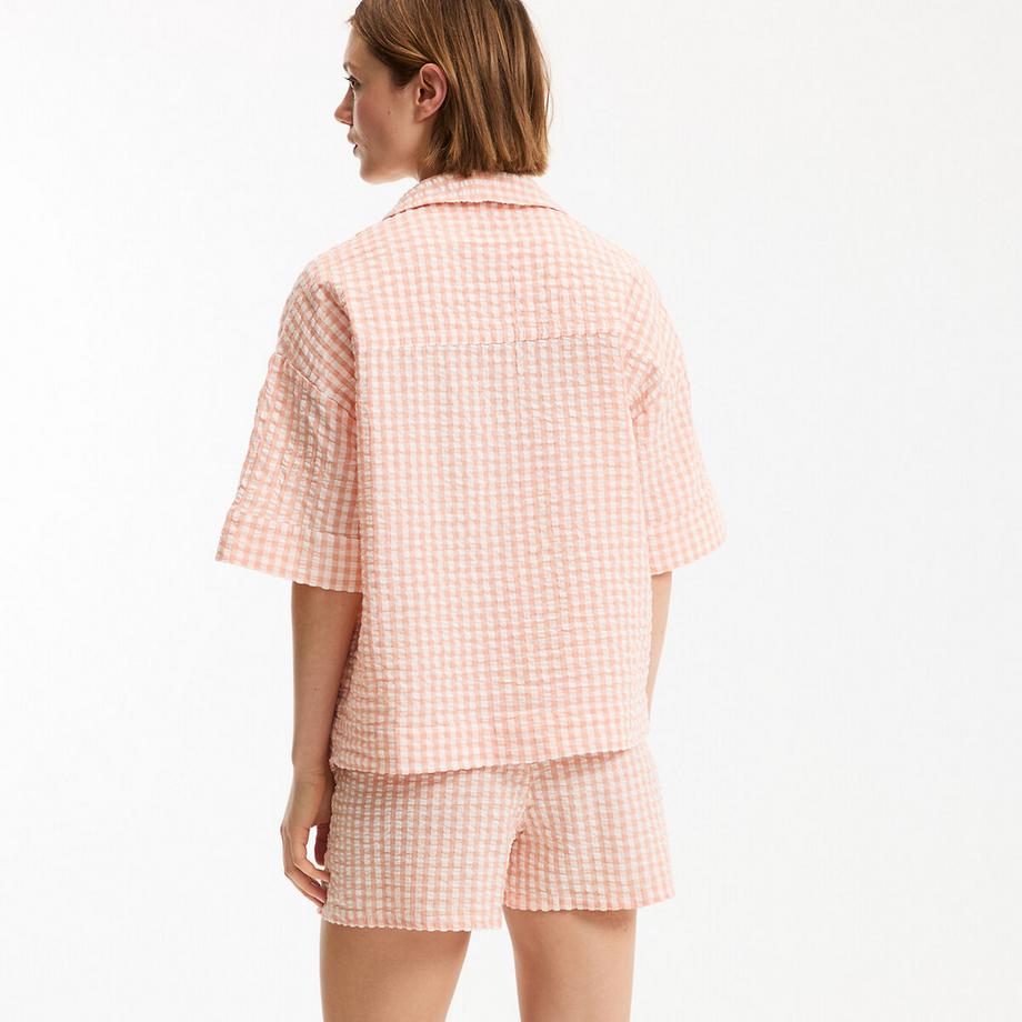 La Redoute Collections Pyjashort Seersucker Vichy  