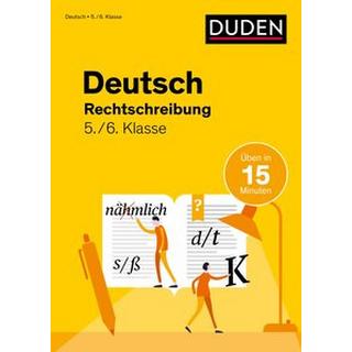 Deutsch in 15 Min - Rechtschreibung 5./6. Klasse Clausen, Marion; Ablang, Friederike (Illustrationen) Gebundene Ausgabe 