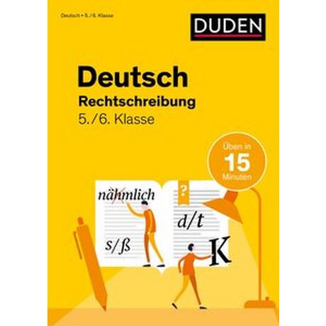 Deutsch in 15 Min - Rechtschreibung 5./6. Klasse Clausen, Marion; Ablang, Friederike (Illustrationen) Gebundene Ausgabe 