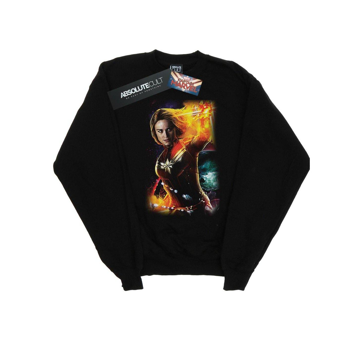 Image of Captain Galactic Shine Sweatshirt Damen Schwarz S