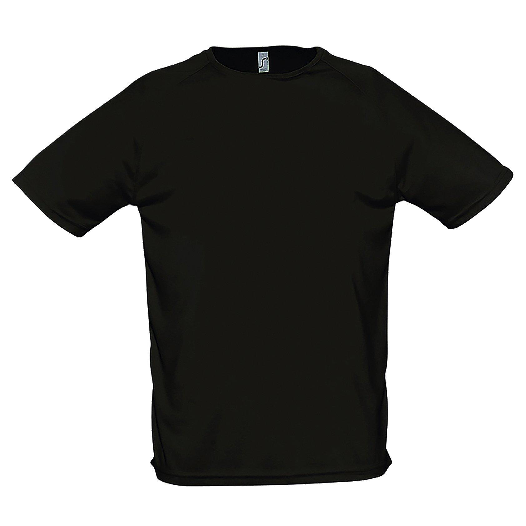 Image of Sporty Performance Tshirt, Kurzarm, Rundhals Herren Schwarz XL