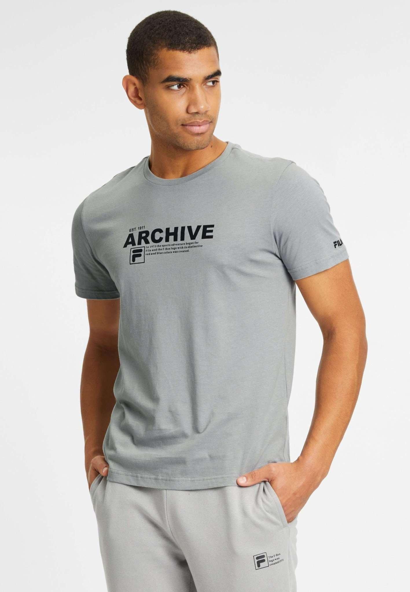 Image of T-shirts Burbach Herren Taubengrau M