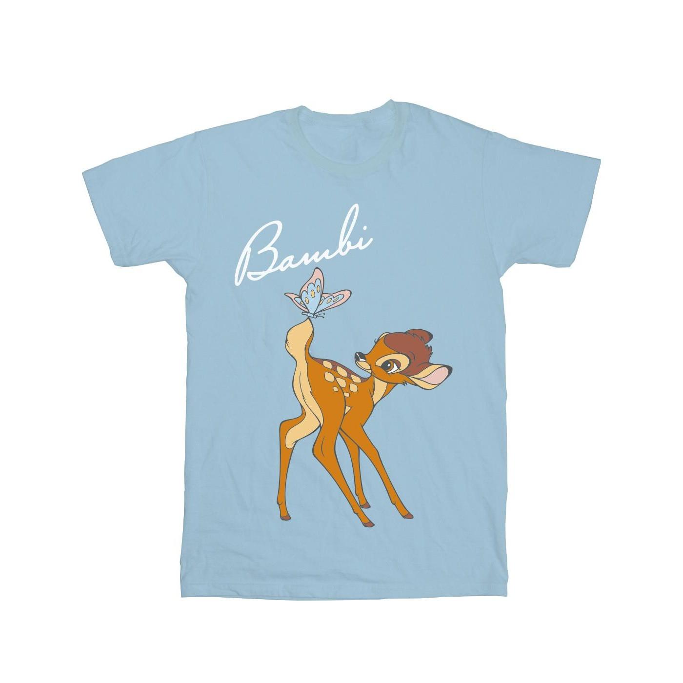 Image of Bambi Butterfly Tail Tshirt Damen Blau XXL