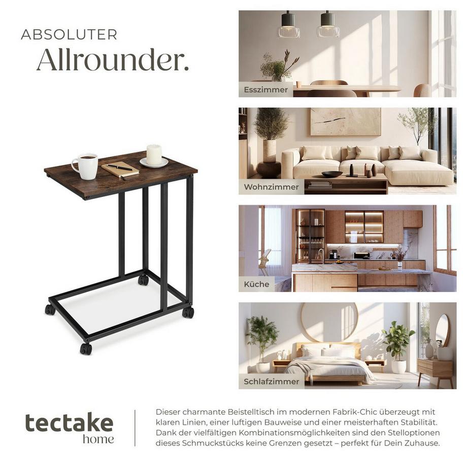 Tectake Tavolino Luton Stile industriale  