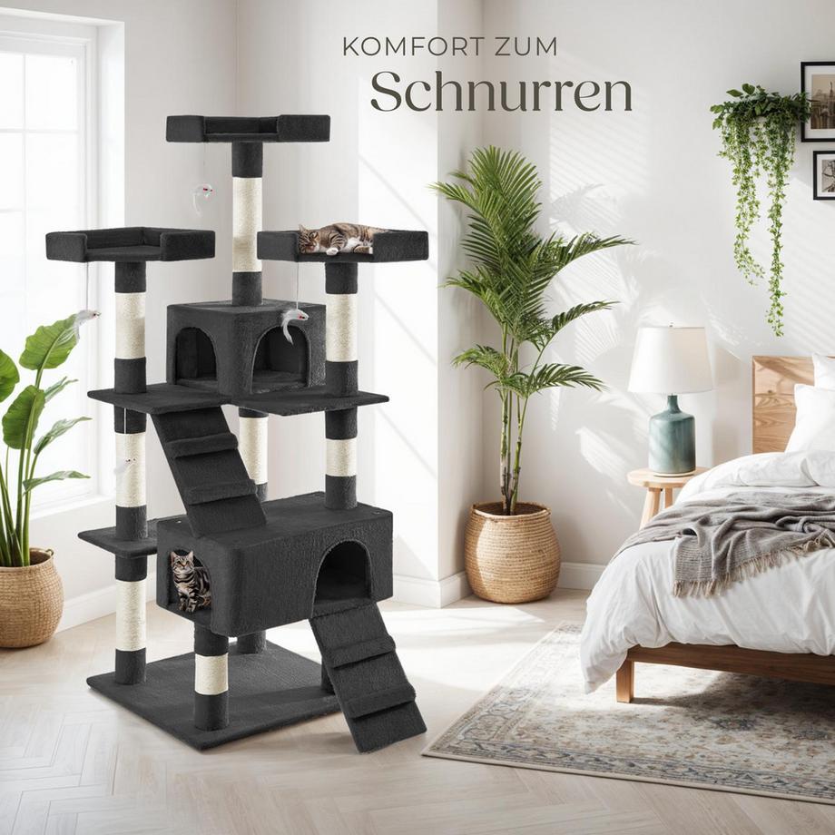 Tectake  Albero tiragraffi  Barney 170 cm 