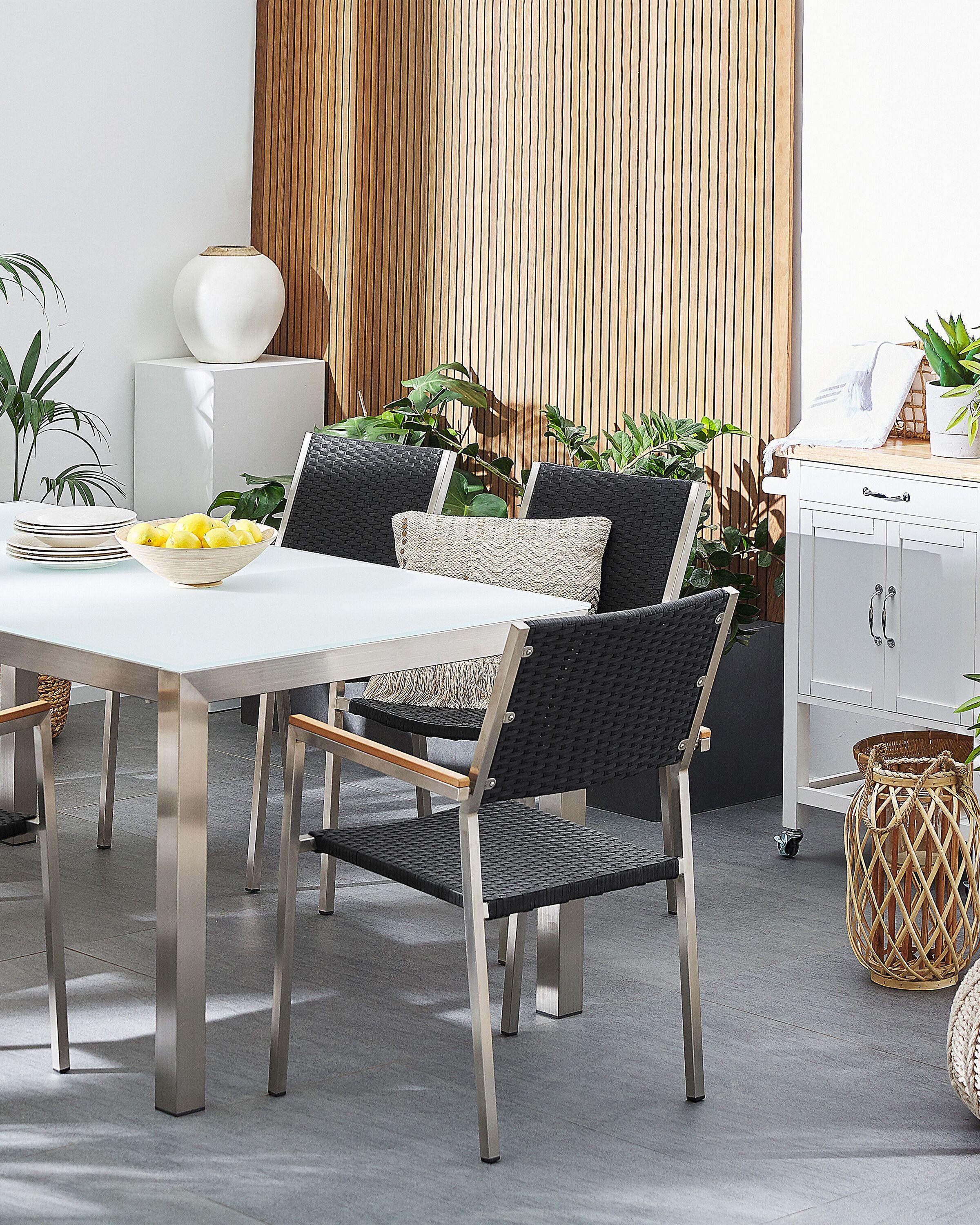 Beliani Set mit 2 Stühlen aus PE Rattan Modern GROSSETO  