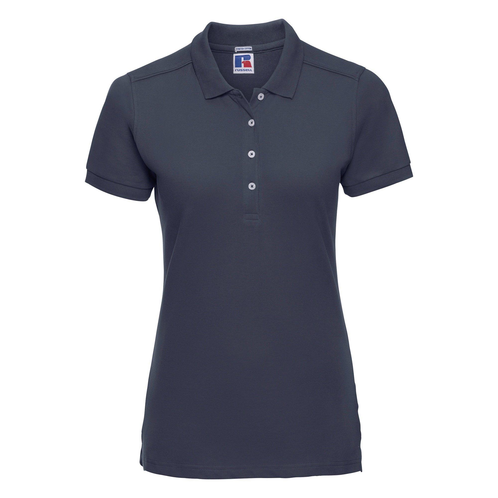 Image of Stretch Poloshirt, Kurzarm Damen Marine S