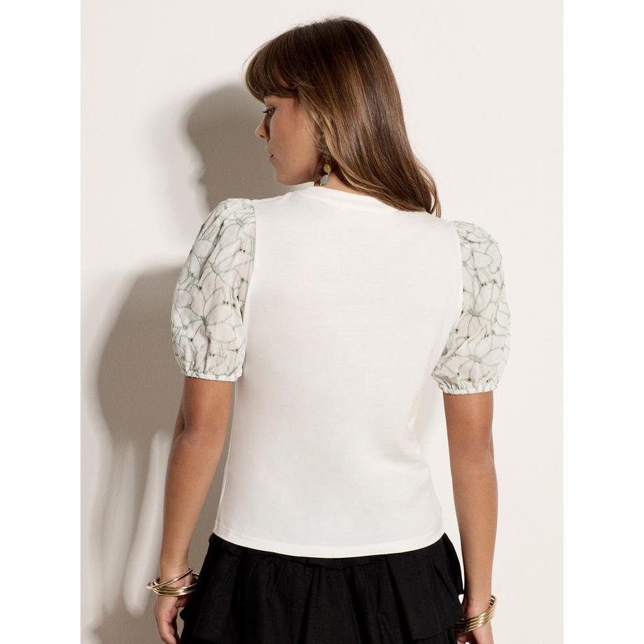 APRICOT T-shirt Jersey à Broderie Florale  