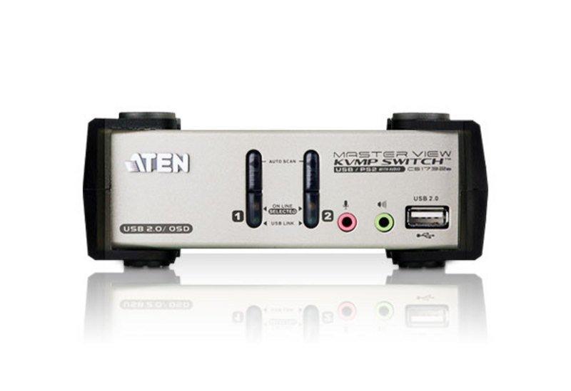 ATEN  ATEN Commutateur KVMP™ VGA/audio PS/2-USB 2 ports avec OSD 