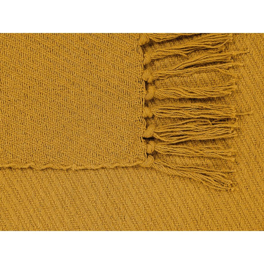 Beliani YARSA Klassische Baumwoll-Kuscheldecke  