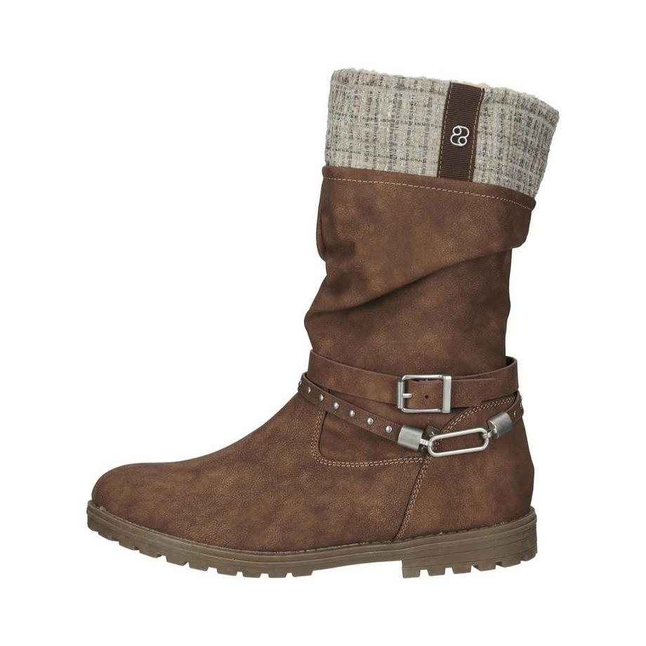 s. Oliver Stiefel mit Falten-Optik und Schnallendetail  