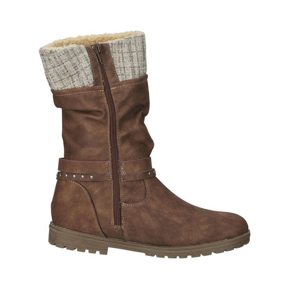 s. Oliver Stiefel mit Falten-Optik und Schnallendetail  