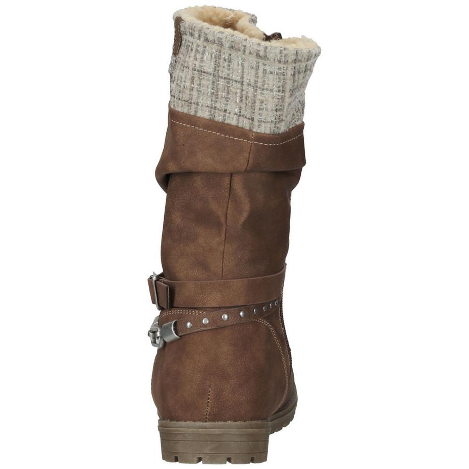 s. Oliver Stiefel mit Falten-Optik und Schnallendetail  