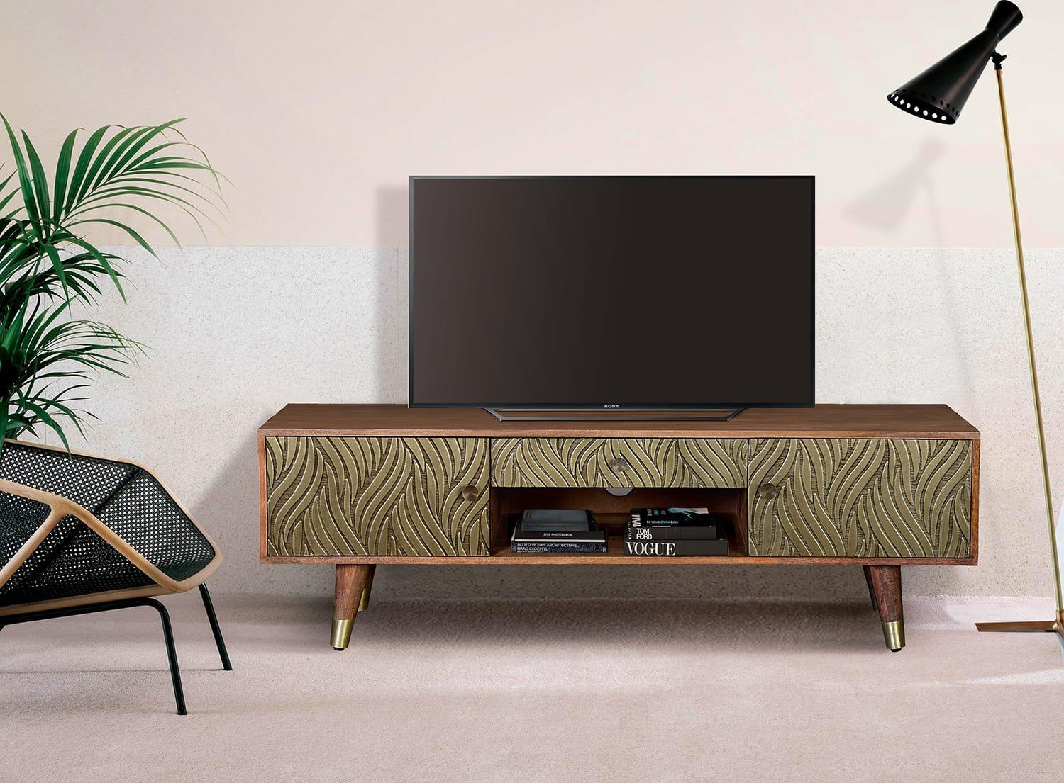 mutoni Meuble TV bas Savana Mango Bronze 140  