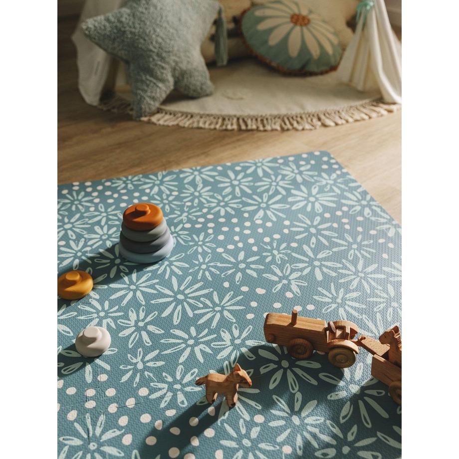 Benuta Tapis de jeu Daisy Bleu  