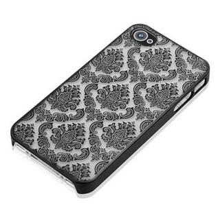 Cadorabo  Housse compatible avec Apple iPhone 4 / 4S - Hard Case Coque de protection au design fleur Paisley Henna contre les rayures et les chocs 