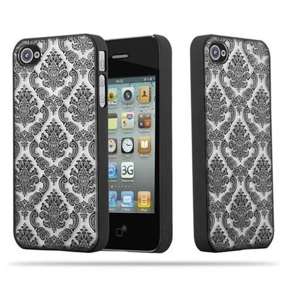 Cadorabo  Hülle für Apple iPhone 4  4S Blumen Paisley Henna Design 