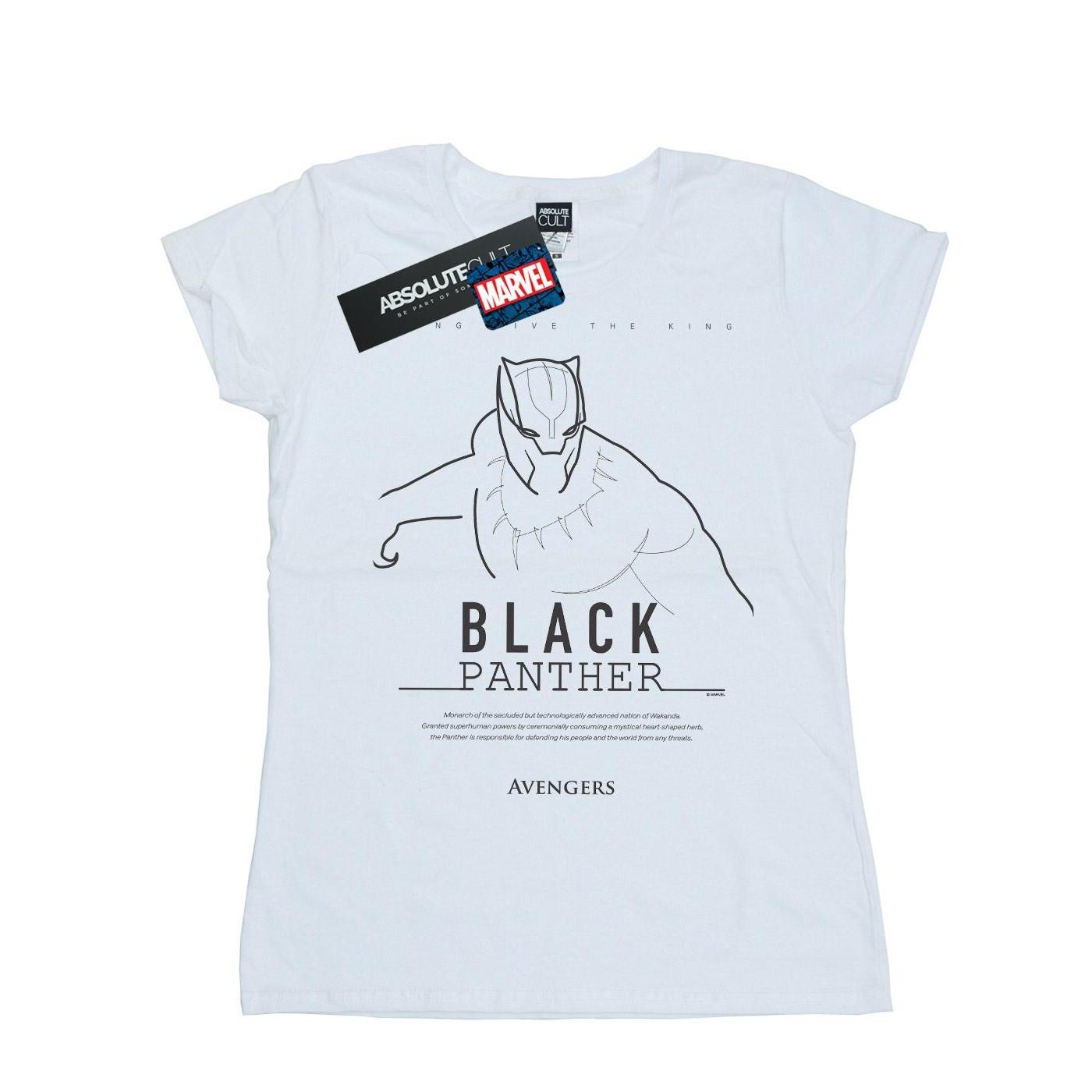 Image of Black Panther Long Live The King Tshirt Damen Weiss M