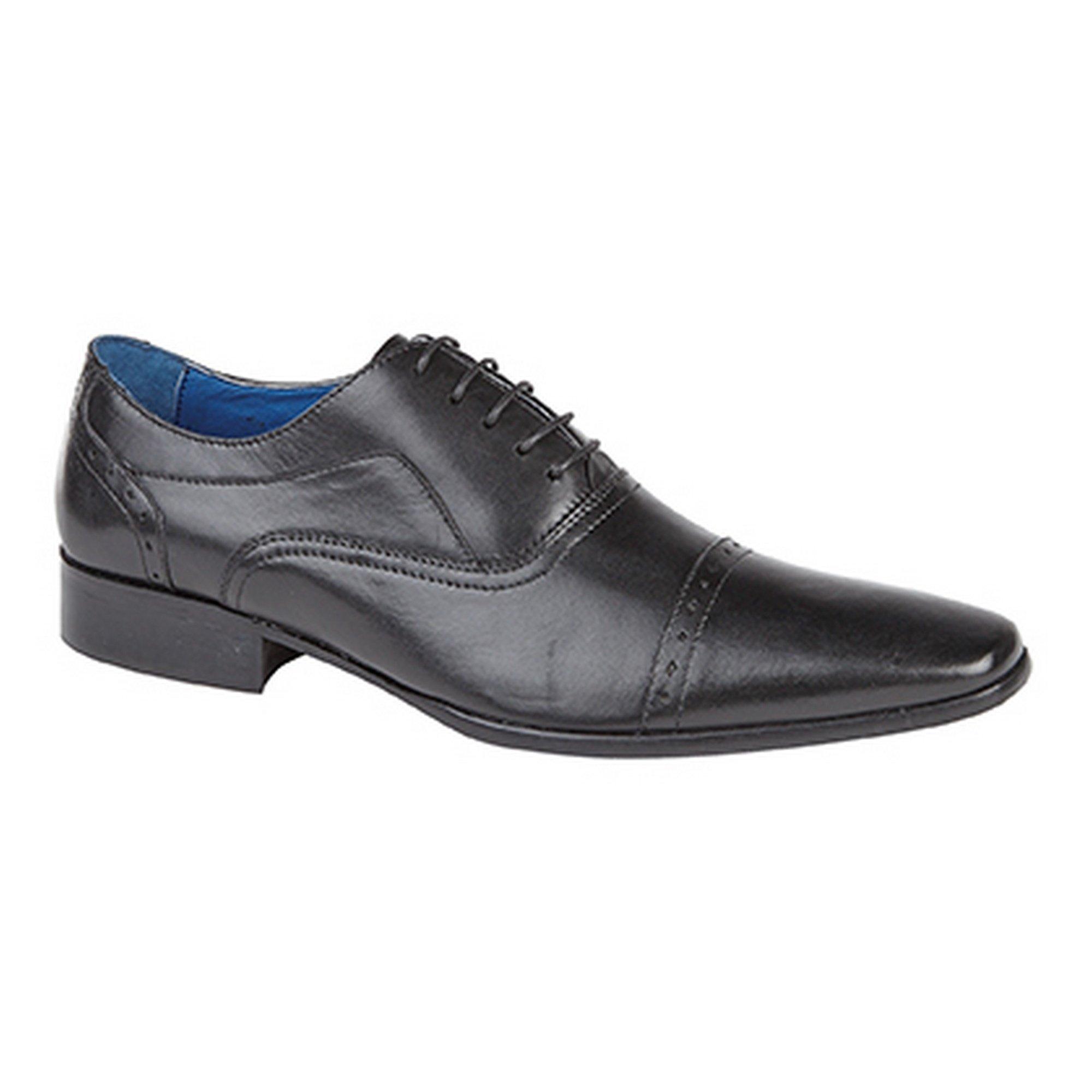 Image of Roamers 4 Ösen Punch Cap Leder Oxford Schuhe - 48