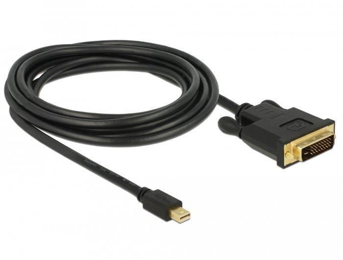 DeLock  DeLOCK 83990 Videokabel-Adapter 3 m Mini DisplayPort DVI-D Schwarz 