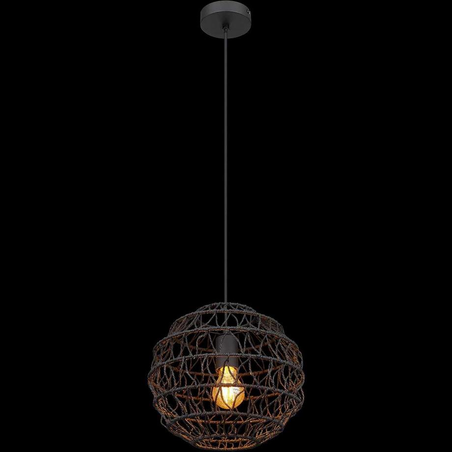 mutoni light Suspension Senni métal noir mat 1xE27 29  