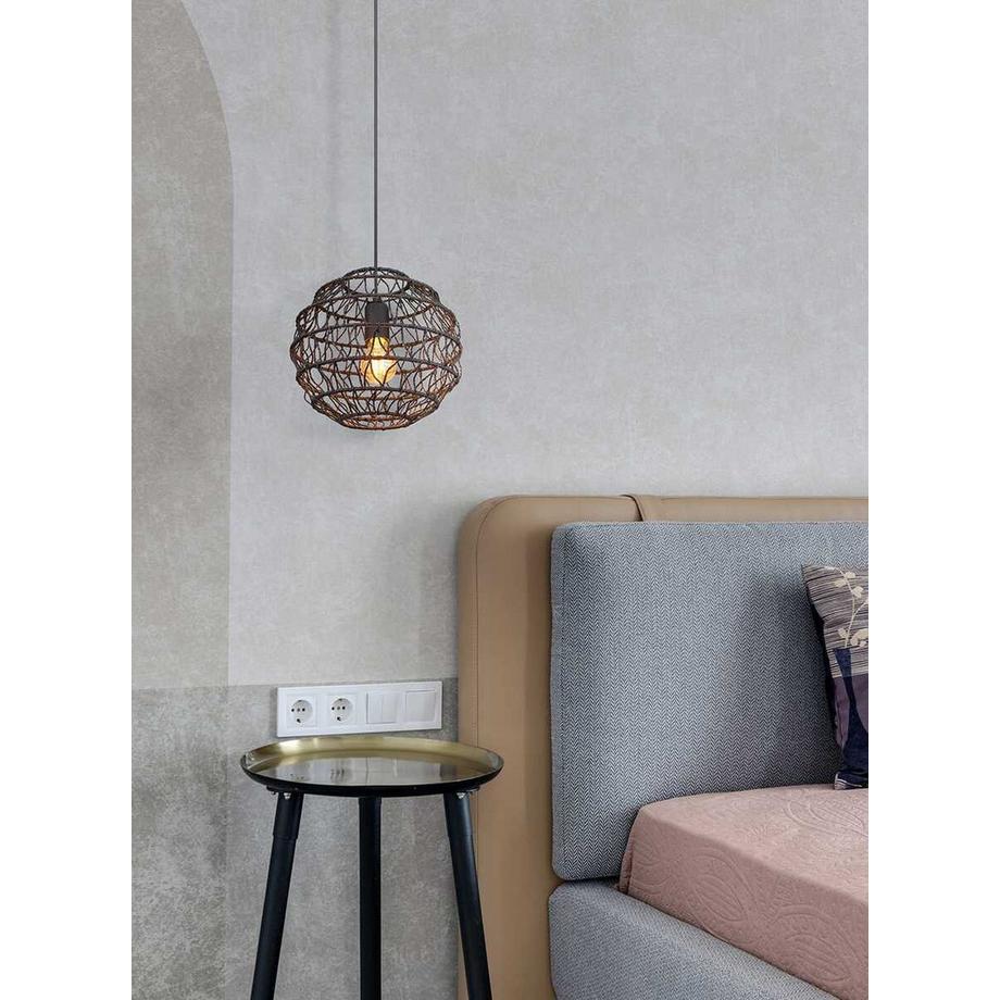 mutoni light Suspension Senni métal noir mat 1xE27 29  