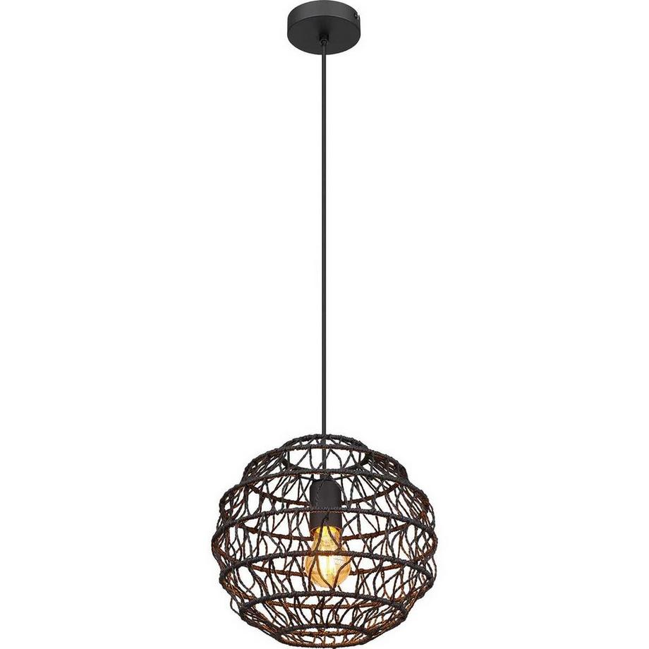 mutoni light Suspension Senni métal noir mat 1xE27 29  