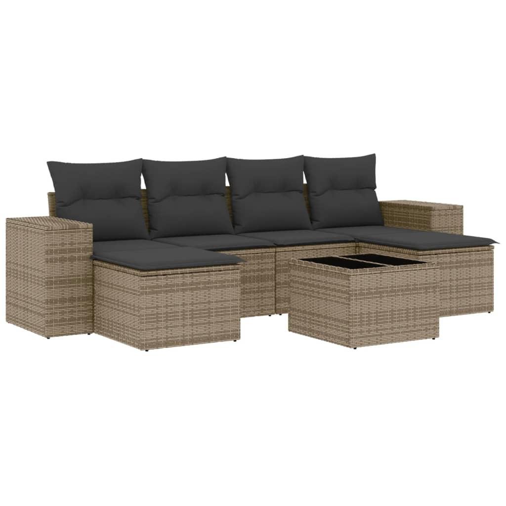 VidaXL set divano da giardino Polirattan  