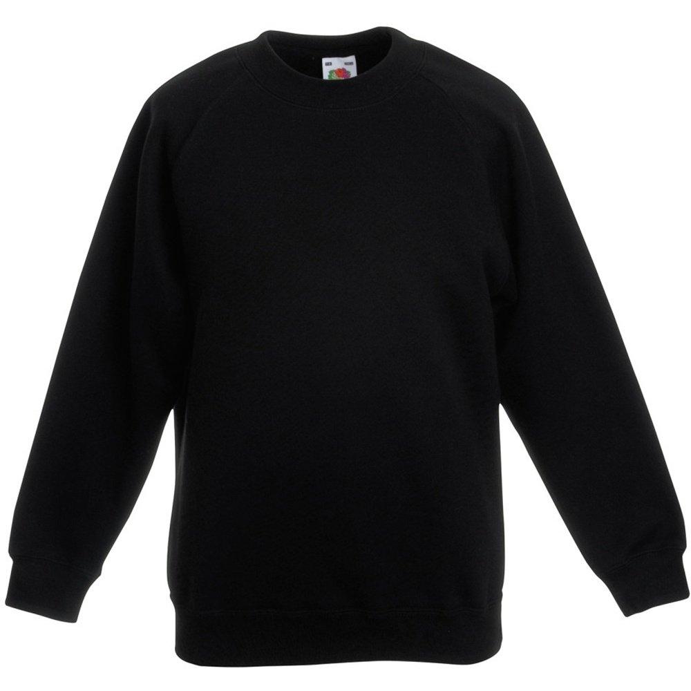 Image of Raglanärmeln Sweatshirt Jungen Schwarz 128