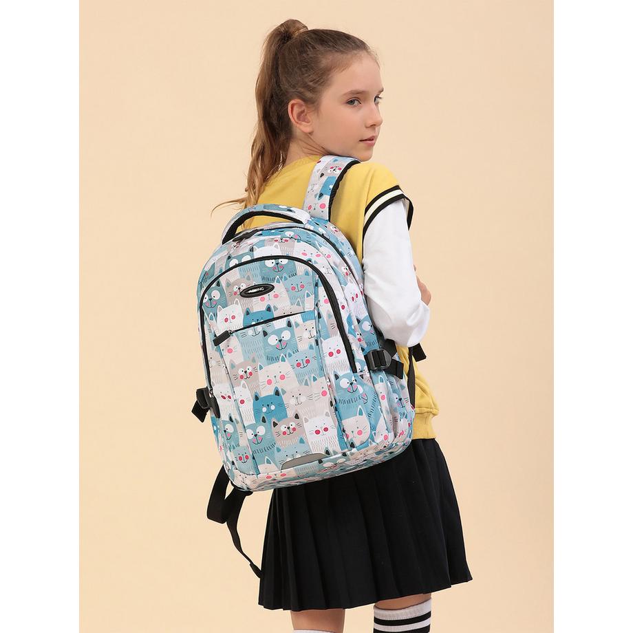 Aoking Sac à dos imprimé chat  