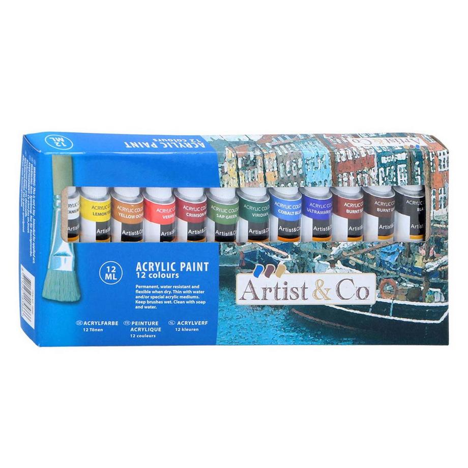 Artist & Co  12 colori ad olio - 12 ml 